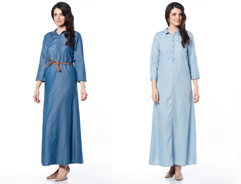 Tesettür Kot Tunik ve Elbise Modelleri
