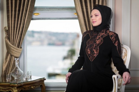 Abiye Ferace Modelleri Begüm 2014