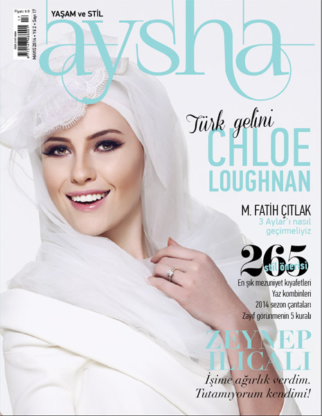 Chloe Loughnan, Aysha Dergi Mayıs Sayısında