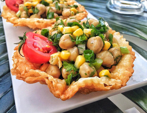 Yufka Çanağında Nohut Salatası