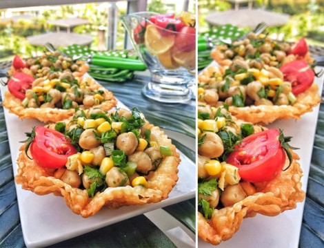 Yufka Çanağında Nohut Salatası Tarifi
