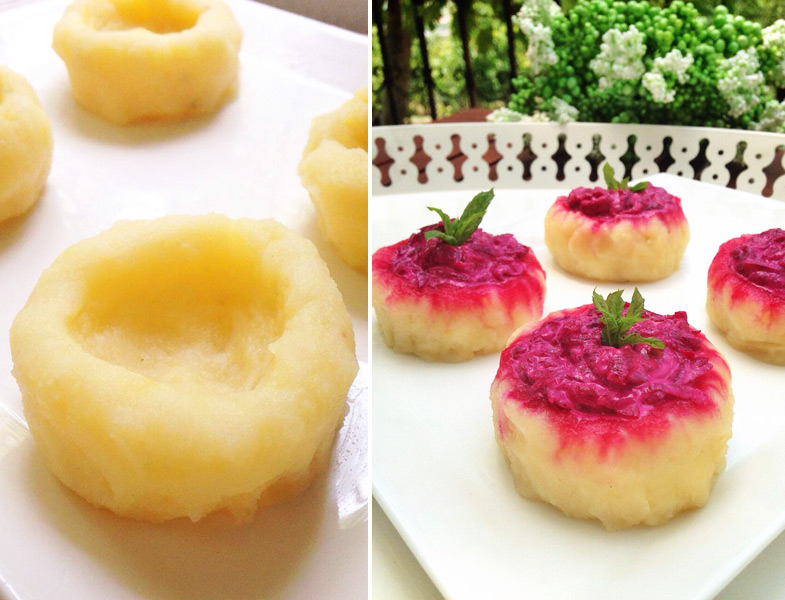 Patates Çanağında Pancar Salatası Tarifi
