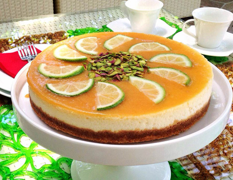 Şeftali Soslu Cheesecake Tarifi