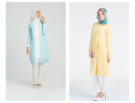 Soft Renklerde Tunik Modelleri