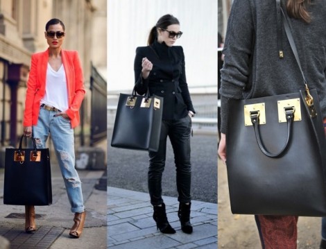 Sophie Hulm Siyah Tote Çanta