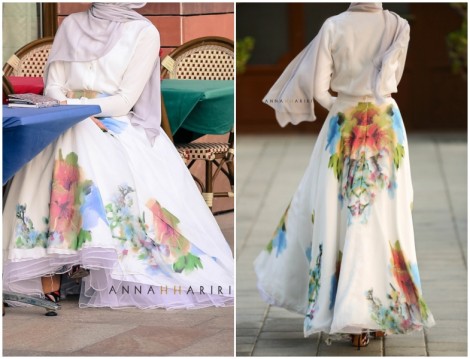 Annah Hariri 2015 Çiçekli Etek Modeli