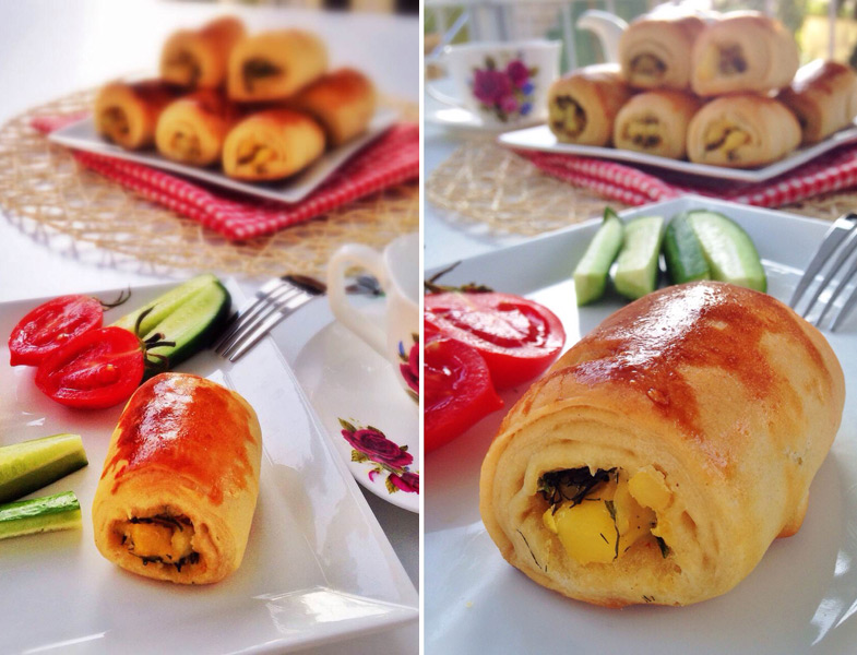 Patatesli Rulo Poğaça Tarifi