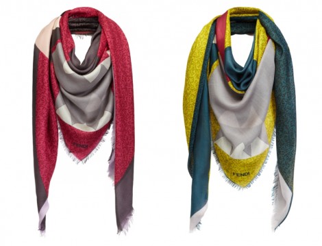Fendi 2014-2015 Sonbahar Kış Eşarp Modelleri 