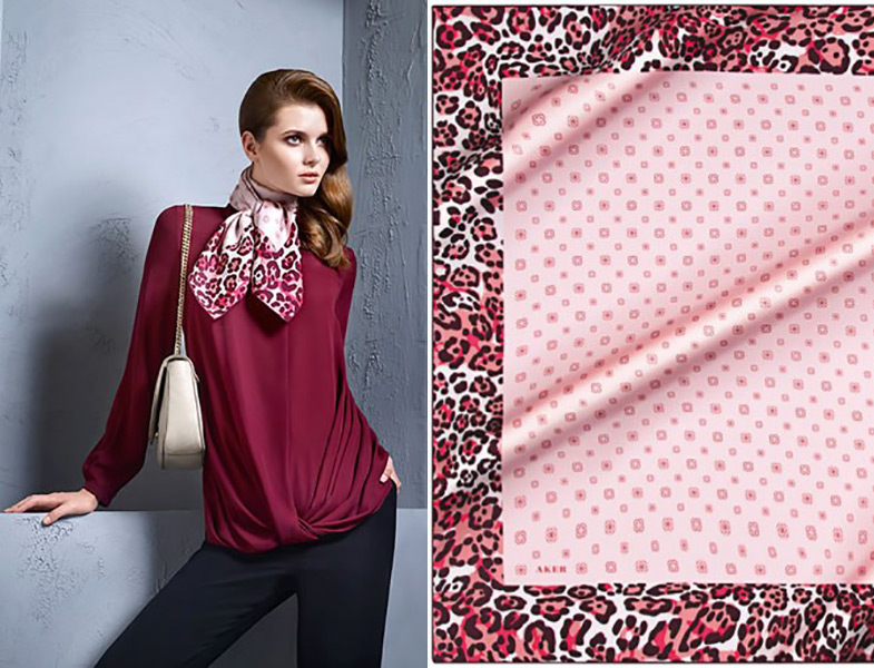 Leopar Desen Eşarp Modeli