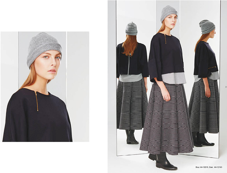 Kayra 2015 Kareli Etek Modeli