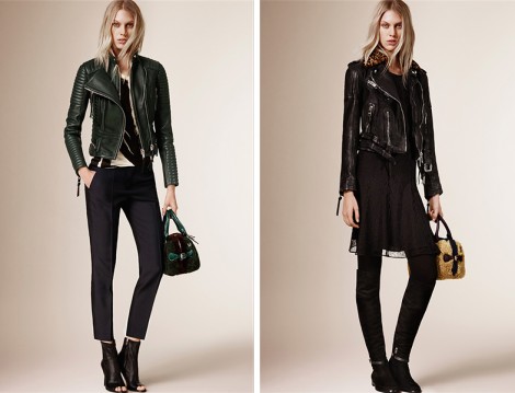 Burberry 2015 Pre-Fall Deri Ceket Modelleri