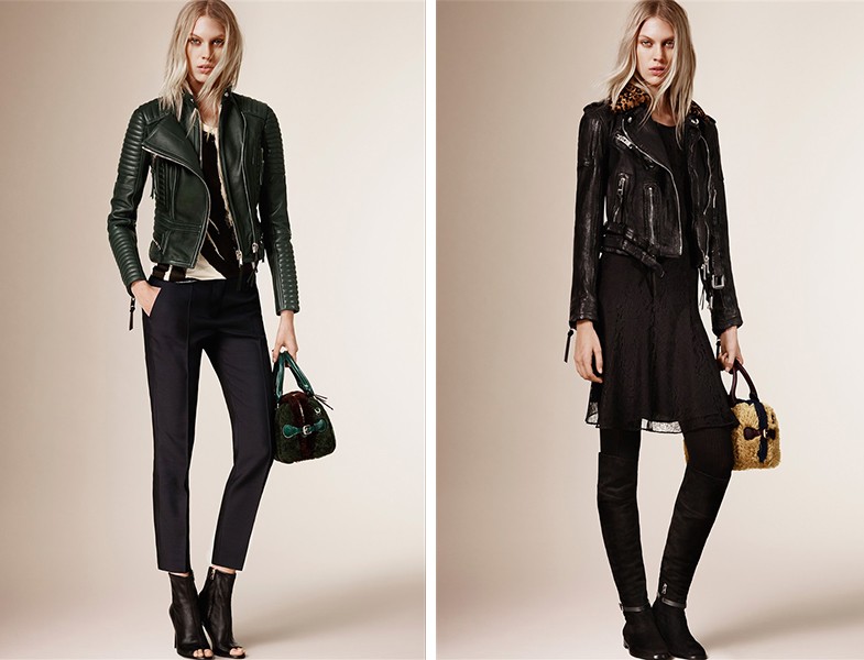 Burberry 2015 Pre-Fall Deri Ceket Modelleri
