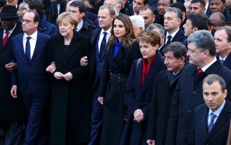 Dünya Liderlerinin Protesto Yürüyüşü