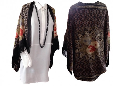 Vintage Kısa Kimono Modeli
