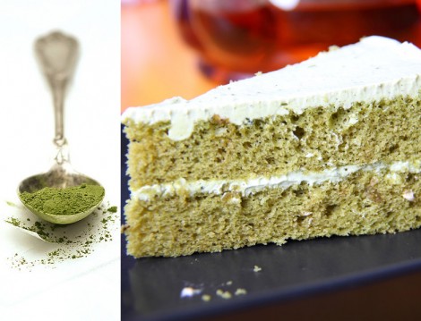 Yeşil Çaylı Kek Tarifi 