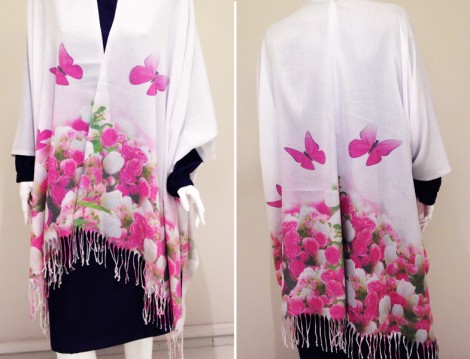 Püsküllü Şallarla En Kolay Kimono Yapımı