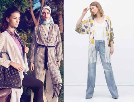 Tesettür Giyim Kimono Modelleri