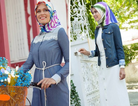 Tesettür Kot Ceket Modeli Armine