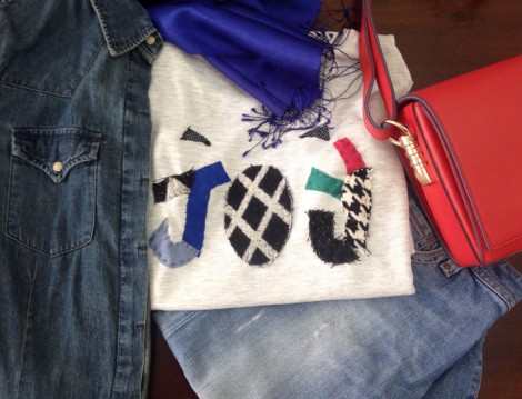 Patchwork Yöntemiyle Basic T-shirtü Kendin Yap 