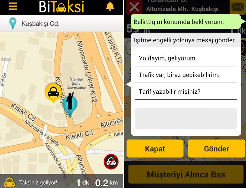Bitaksi Mobil Uygulamaları