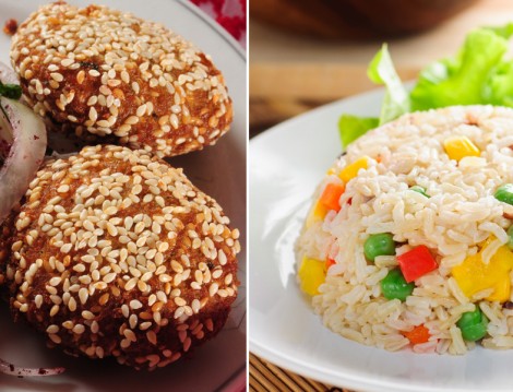 Susamlı Köfte ve Renkli Pilav Tarifi