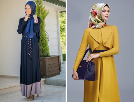 Bayramlık Tesettür Elbise Modelleri