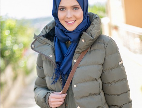 Sonbahar Tesettür Mont Modelleri