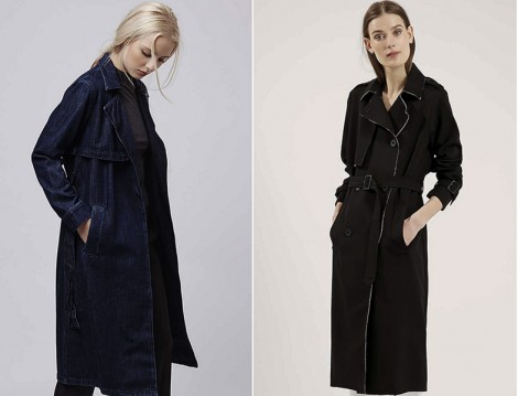 Topshop 2015-16 Sonbahar Kış Trençkot