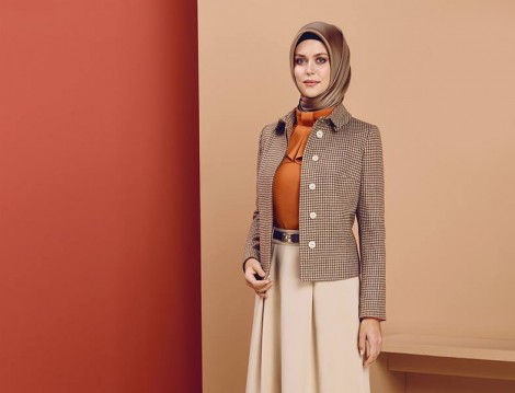 Armine 2015-16 Ekose Ceket Modelleri