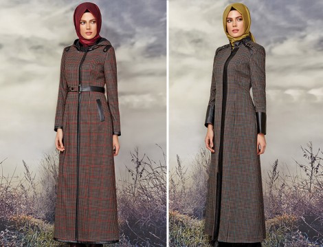 Zühre 2015-16 Ekose Pardösü Modelleri