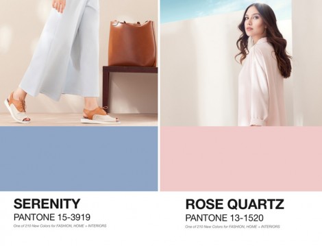 2016 Moda Renkleri Pantone Dingin Mavi ve Kuvars Pembesi