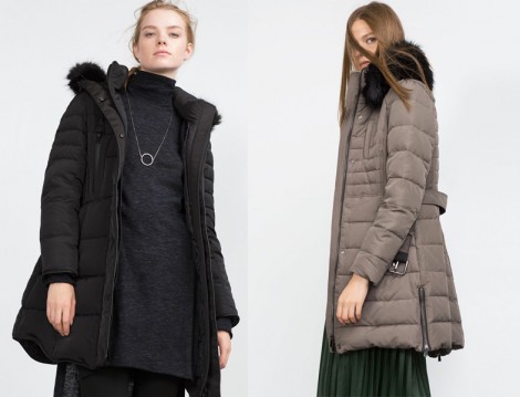 Zara Uzun Şişme Mont Modeli