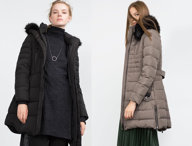 Zara Uzun Şişme Mont Modeli
