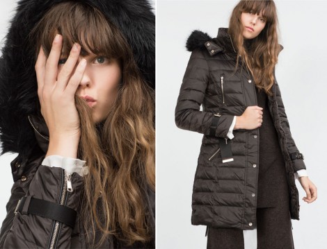 Zara Uzun Şişme Mont Modeli