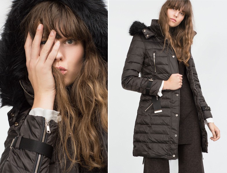 Zara Uzun Şişme Mont Modeli