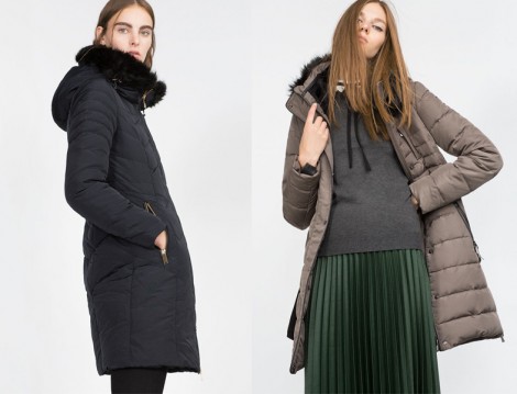 Zara Uzun Şişme Mont Modeli