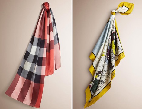 Burberry 2016 Eşarp ve Şal Modelleri