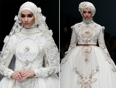 Ayu Dyah Andari Tesettür Gelinlik Modeli 2016