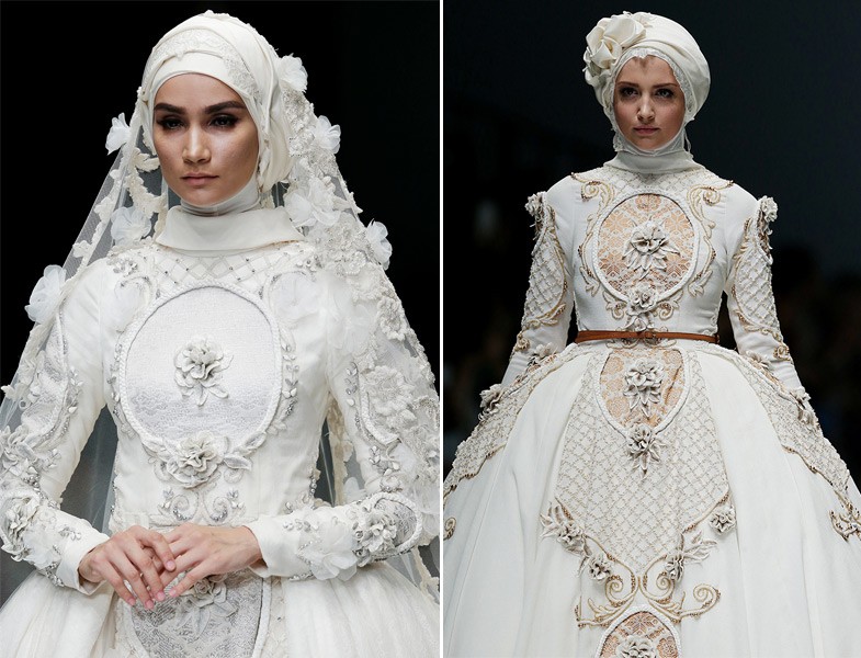 Ayu Dyah Andari Tesettür Gelinlik Modeli 2016