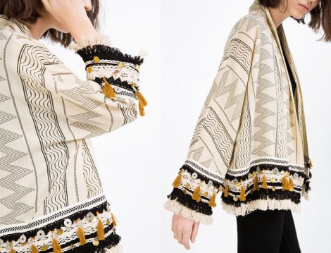 Zara Püsküllü Kimono