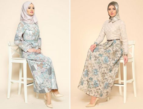 Puane 2016 Floral Desen Etek ve Elbise Modelleri