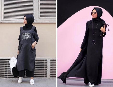 Siyah Şal Modelleri ve Siyah Şal Kombinleri