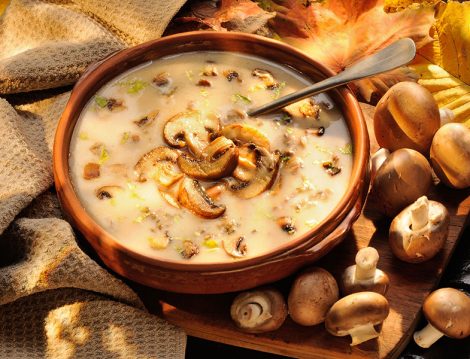 Terbiyeli Mantar Çorbası