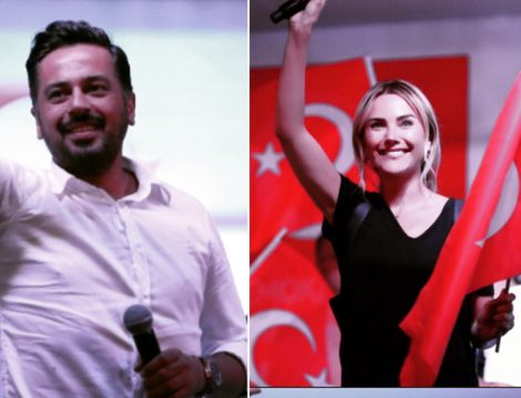 Demokrasiye Destek Veren Ünlüler ve Sanatçılar Ece Erken ve Emre Altuğ