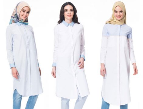 Kayra 2016 Beyaz Tunik Gömlek Modelleri