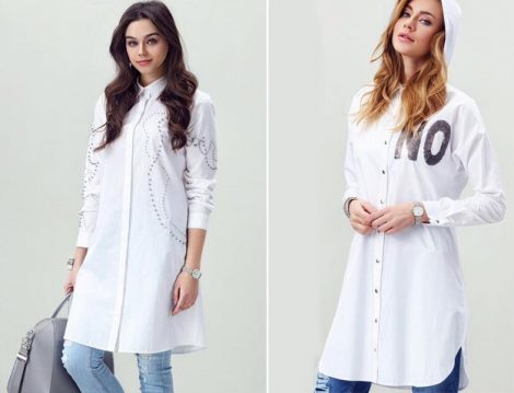 Moodbaic 2016 Yaz Beyaz Gömlek Modelleri