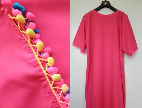 Ponponlu Pembe Kaftan Yapımı