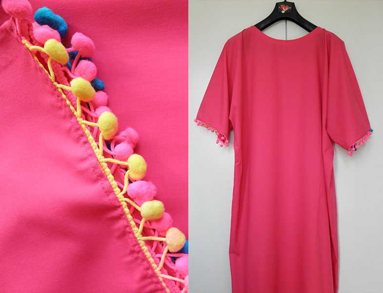 Ponponlu Pembe Kaftan Yapımı