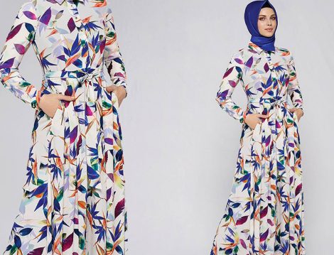 Armine Giyimin İndirimli Yazlık Desenli Elbise Modelleri