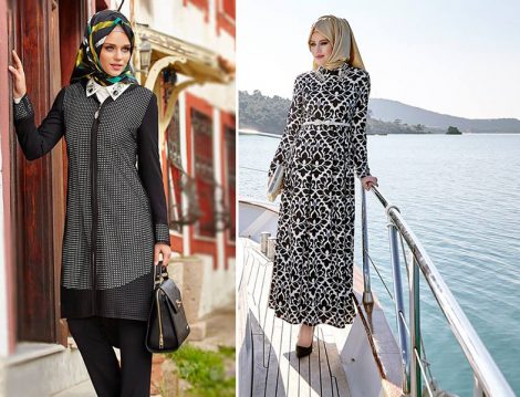 Alvina Siyah Beyaz Giyim Modelleri